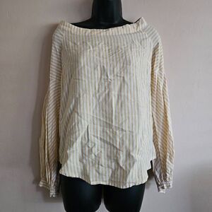 Maeve Striped Long Sleeved Blouse